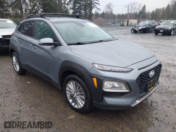 2020 Hyundai Kona SEL Plus with VIN KM8K6CAA5LU512622, listed as a IAAI auction lot 41655818 with 77,814 mi miles and . Bid and sale history available at DreamBid. Image 1.