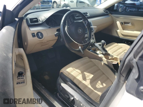 2013 Volkswagen CC Sport with VIN WVWBP7AN4DE554545, listed as a Copart auction lot 73850954 with 0 mi miles and Salvage Title. Bid and sale history available at carsss.com. Image 8.