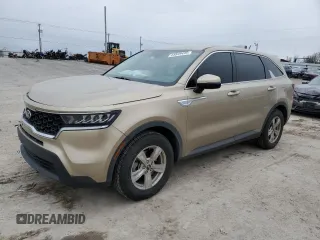 2021 Kia Sorento LX with VIN 5XYRG4LC2MG009833, listed as a Copart auction lot 44849495 with 74,165 mi miles and Salvage Title. Bid and sale history available at carsss.com. Image 1.