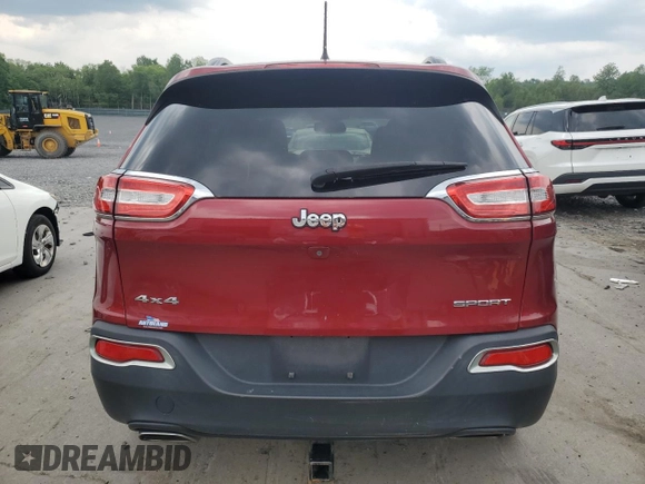 2016 Jeep Cherokee Altitude with VIN 1C4PJMAS8GW219251, listed as a Copart auction lot 58808205 with 133,074 mi miles and Salvage title. Bid and sale history available at DreamBid. Image 6.