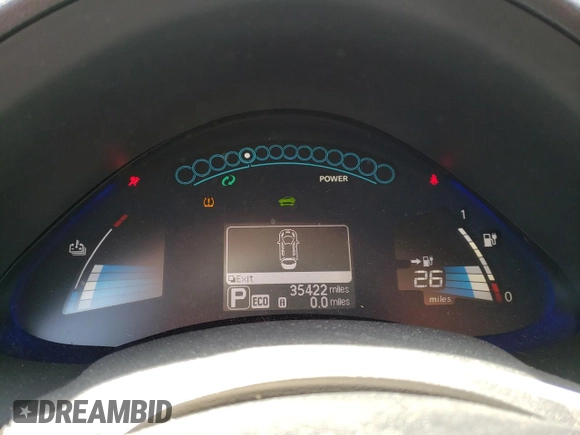 2017 Nissan LEAF SL with VIN 1N4BZ0CP2HC309170, listed as a Copart auction lot 49815053 with 35,422 mi miles. Bid and sale history available at carsss.com. Image 9.