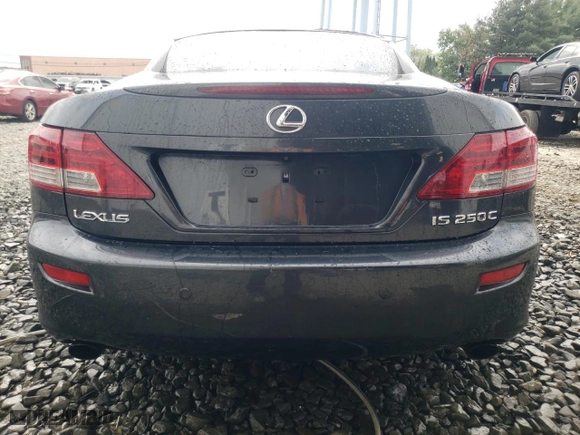 2010 Lexus IS 250C with VIN JTHFF2C29A2509185, listed as a Copart auction lot 71726584 with 89,735 mi miles and Salvage Title. Bid and sale history available at carsss.com. Image 6.