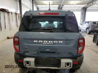 2025 Ford Bronco Sport Big Bend with VIN 3FMCR9BNXSRE15003, listed as a Copart auction lot 57883405 with 4,174 mi miles and Salvage title. Bid and sale history available at DreamBid. Image 6.