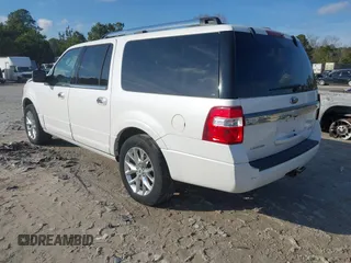 2015 Ford Expedition Max Limited with VIN 1FMJK1KT0FEF01487, listed as a IAAI auction lot 41480003 with Not Provided miles. Bid and sale history available at carsss.com. Image 3.