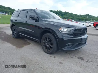 2018 Dodge Durango GT with VIN 1C4RDJDG7JC115655, listed as a IAAI auction lot 39537573 with 119,801 mi miles and . Bid and sale history available at DreamBid. Image 1.