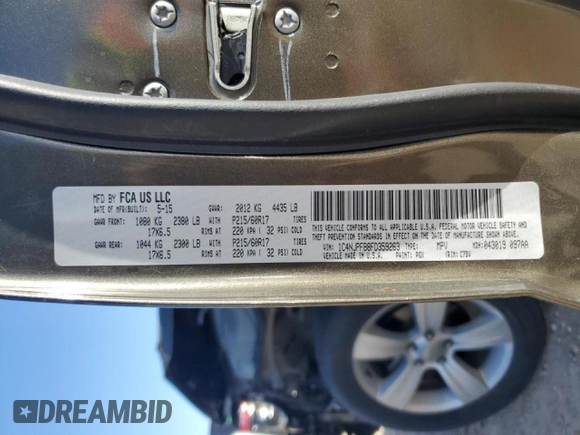 2015 Jeep Patriot Latitude with VIN 1C4NJPFB8FD359263, listed as a Copart auction lot 48508545 with 65,708 mi miles and Salvage Title. Bid and sale history available at DreamBid. Image 14.