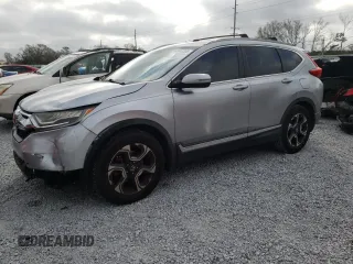 2018 Honda CR-V Touring with VIN 7FARW1H93JE055337, listed as a Copart auction lot 45045305 with 74,776 mi miles and Salvage Title. Bid and sale history available at carsss.com. Image 1.