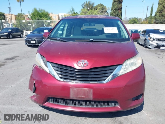 2012 Toyota Sienna LE AAS with VIN 5TDKK3DC6CS234136, listed as a IAAI auction lot 42064491 with 103,925 mi miles. Bid and sale history available at carsss.com. Image 12.