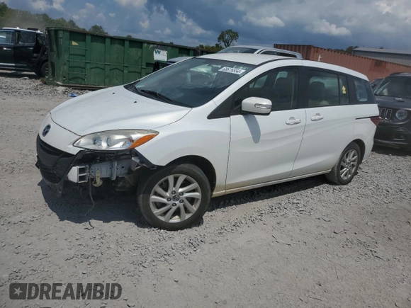 2014 Mazda 5 Sport with VIN JM1CW2BL7E0173729, listed as a Copart auction lot 68676554 with 102,734 mi miles and Salvage Title. Bid and sale history available at DreamBid. Image 1.