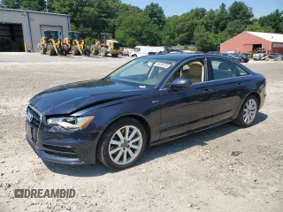 2015 Audi A6 Premium Plus with VIN WAUFGAFC9FN019250, listed as a Copart auction lot 66498725 with 64,128 mi miles and Clean title. Bid and sale history available at DreamBid. Image 1.