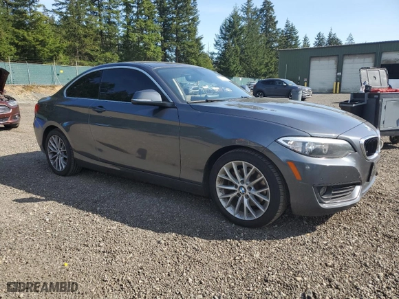 2014 BMW 2 Series 228i with VIN WBA1F5C55EV246282, listed as a Copart auction lot 53211745 with 87,106 mi miles and Salvage Title. Bid and sale history available at carsss.com. Image 4.