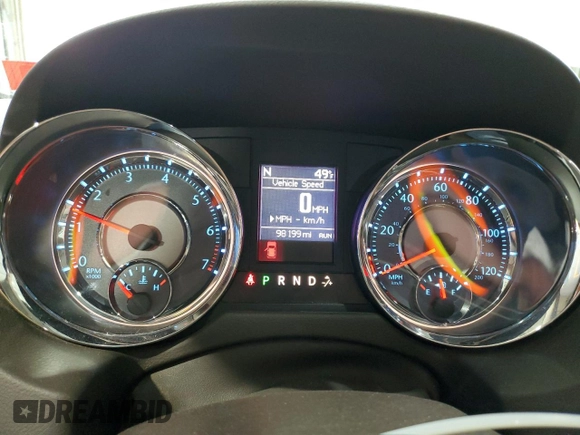 2013 Chrysler Town & Country Touring with VIN 2C4RC1BG2DR662544, listed as a Copart auction lot 51892495 with 98,199 mi miles and Salvage Title. Bid and sale history available at DreamBid. Image 9.