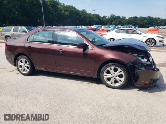 2012 Ford Fusion SE with VIN 3FAHP0HA1CR213206, listed as a Copart auction lot 63248805 with 246,465 mi miles and Salvage title. Bid and sale history available at DreamBid. Image 4.