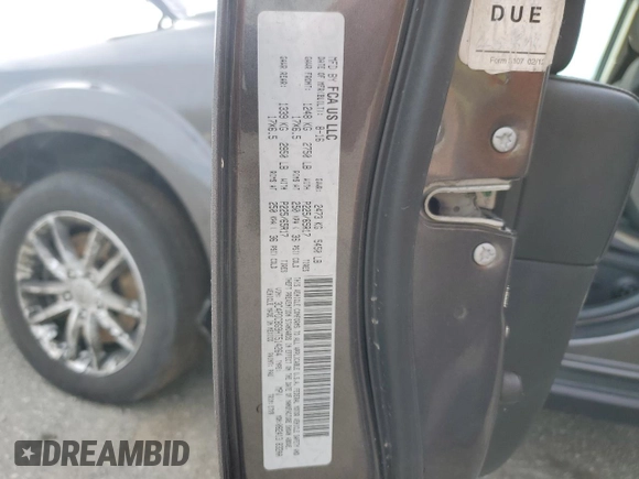 2017 Dodge Journey SXT with VIN 3C4PDCBG9HT514264, listed as a Copart auction lot 53942415 with 154,896 mi miles and Clean Title. Bid and sale history available at DreamBid. Image 13.