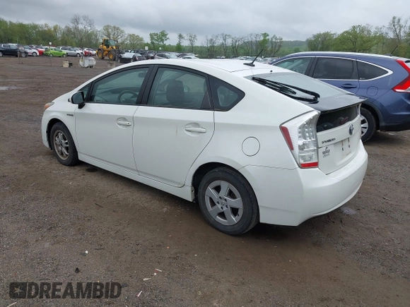 2010 Toyota Prius II with VIN JTDKN3DUXA5025517, listed as a IAAI auction lot 42201037 with 69,872 mi miles and . Bid and sale history available at carsss.com. Image 3.