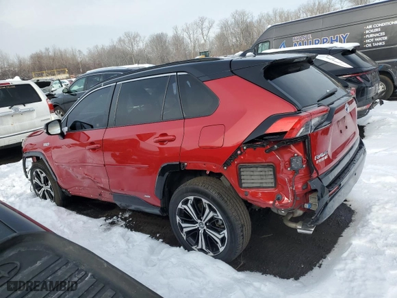 2021 Toyota RAV4 Prime XSE with VIN JTMEB3FV1MD018168, listed as a Copart auction lot 43231865 with 61,832 mi miles and Salvage Title. Bid and sale history available at carsss.com. Image 2.