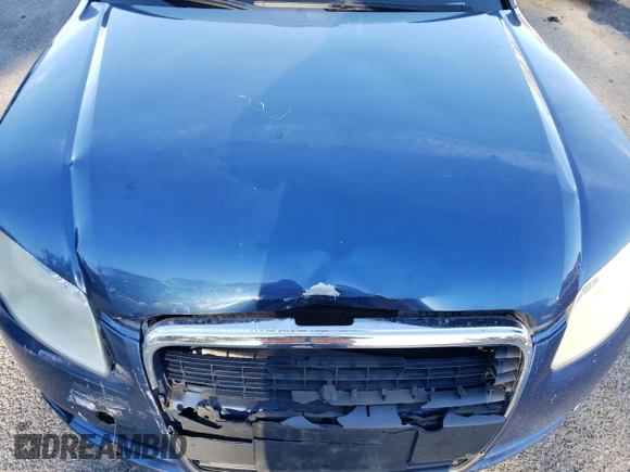 2007 Audi A4 2.0T with VIN WAUKF78EX7A220523, listed as a Copart auction lot 85817004 with 0 mi miles and Salvage Title. Bid and sale history available at carsss.com. Image 11.