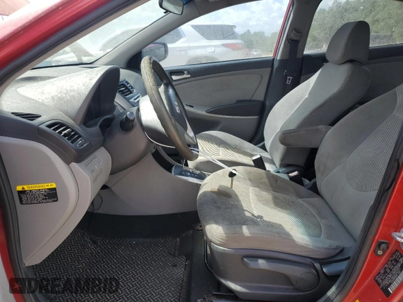 2012 Hyundai Accent GLS z VIN KMHCT4AE6CU047077, wystawiony jako Copart lot #54951655 z przebiegiem 153 614 mil mil oraz Tytuł czysty. Historia ofert i sprzedaży dostępna na DreamBid. Obrazek 7.