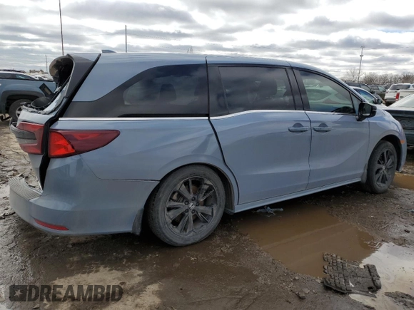 2023 Honda Odyssey Sport with VIN 5FNRL6H76PB052523, listed as a Copart auction lot 48102355 with Not Provided miles and Salvage Title. Bid and sale history available at carsss.com. Image 3.