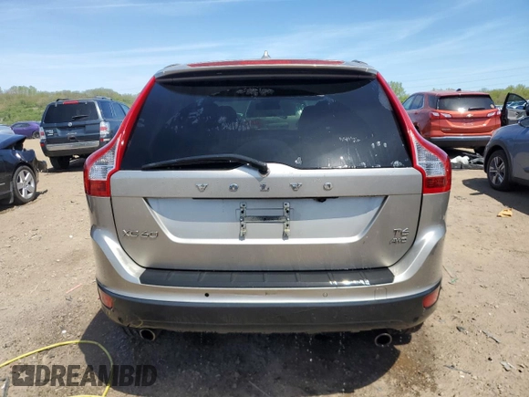 2013 Volvo XC60 T6 with VIN YV4902DZ6D2382232, listed as a Copart auction lot 55960605 with 150,406 mi miles and Salvage title. Bid and sale history available at DreamBid. Image 6.
