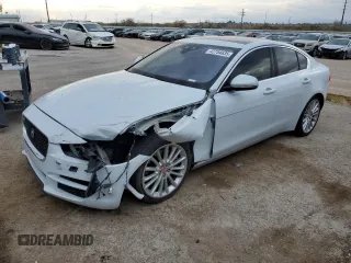 2017 Jaguar XE 35t First Edition with VIN SAJAH4BV7HA946584, listed as a Copart auction lot 42754635 with 37,200 mi miles and Salvage Title. Bid and sale history available at carsss.com. Image 1.