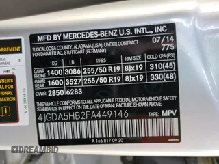 2015 Mercedes-Benz M 350 z VIN 4JGDA5HB2FA449146, wystawiony jako Copart lot #55599325 z przebiegiem 109 352 mil mil oraz Szkoda całkowita • Salvage title. Historia ofert i sprzedaży dostępna na DreamBid. Obrazek 13.