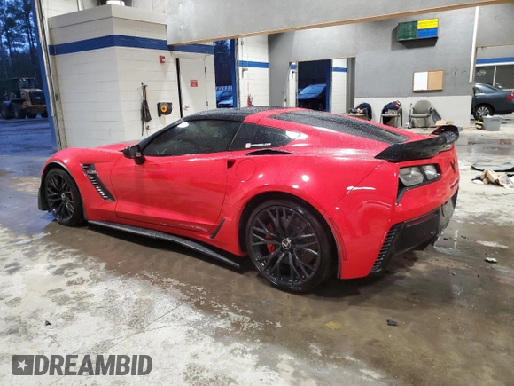 2015 Chevrolet Corvette Z06 3LZ with VIN 1G1YT2D6XF5601487, listed as a Copart auction lot 84813654 with 0 mi miles and Salvage Title. Bid and sale history available at carsss.com. Image 2.