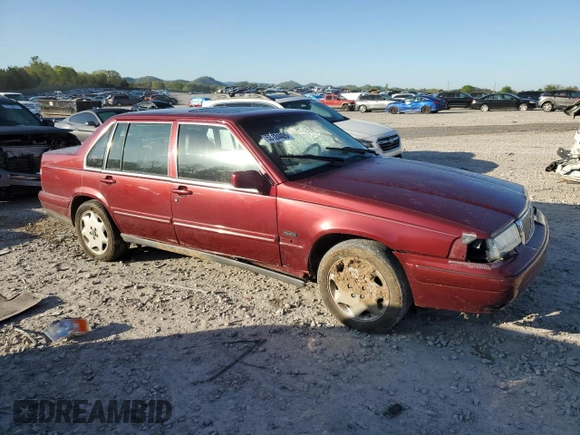 1996 Volvo 960 with VIN YV1KS9603T1095676, listed as a Copart auction lot 53124405 with 134,942 mi miles and Salvage title. Bid and sale history available at DreamBid. Image 4.