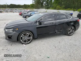 2019 Ford Fusion Titanium with VIN 3FA6P0D95KR184147, listed as a Copart auction lot 52968885 with 122,170 mi miles and Clean Title. Bid and sale history available at carsss.com. Image 1.