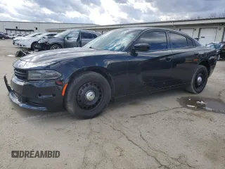 2019 Dodge Charger Police with VIN 2C3CDXKT5KH514785, listed as a Copart auction lot 46931945 with 73,853 mi miles and Salvage title. Bid and sale history available at DreamBid. Image 1.