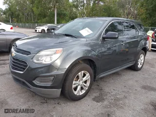 2017 Chevrolet Equinox LS with VIN 2GNALBEK6H1582971, listed as a IAAI auction lot 41975557 with 48,787 mi miles. Bid and sale history available at carsss.com. Image 2.