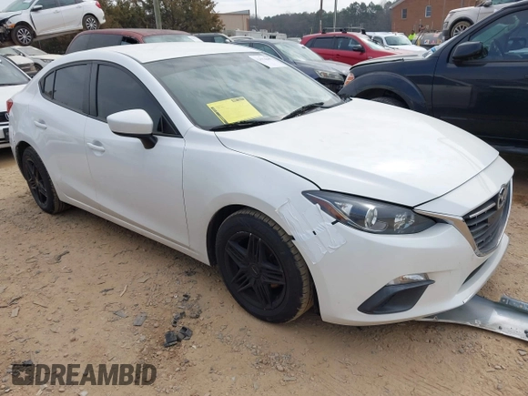 2015 Mazda 3 i Sport with VIN 3MZBM1U75FM234051, listed as a IAAI auction lot 41674687 with 101,470 mi miles and . Bid and sale history available at carsss.com. Image 1.