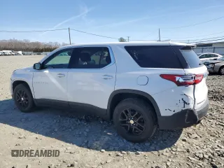 2019 Chevrolet Traverse LS z VIN 1GNEVFKW3KJ251580, wystawiony jako Copart lot #49617665 z przebiegiem 83 159 mil mil oraz Szkoda całkowita • Salvage title. Historia ofert i sprzedaży dostępna na DreamBid. Obrazek 2.