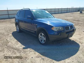 2004 BMW X3 3.0i with VIN WBXPA93494WA61936, listed as a IAAI auction lot 41831384 with 195,077 mi miles. Bid and sale history available at carsss.com. Image 1.