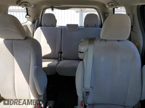 2012 Toyota Sienna LE AAS with VIN 5TDKK3DC0CS274812, listed as a Copart auction lot 49767715 with 124,699 mi miles and Salvage Title. Bid and sale history available at carsss.com. Image 10.