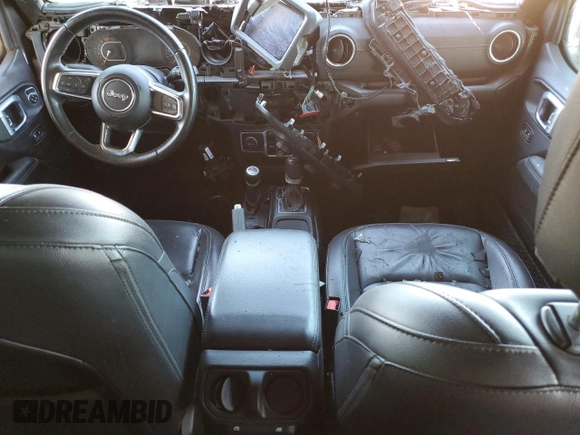 2019 Jeep Wrangler Unlimited Sahara with VIN 1C4HJXENXKW617130, listed as a Copart auction lot 47091255 with Not provided miles and Salvage title. Bid and sale history available at DreamBid. Image 8.