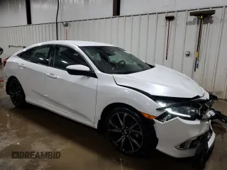 2019 Honda Civic Sedan Sport with VIN 2HGFC2F81KH594141, listed as a Copart auction lot 51942755 with 56,914 mi miles and Salvage Title. Bid and sale history available at carsss.com. Image 4.