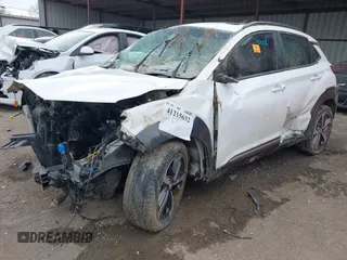 2021 Hyundai Kona Ultimate with VIN KM8K5CA58MU721649, listed as a IAAI auction lot 41215632 with 1 mi miles. Bid and sale history available at carsss.com. Image 18.