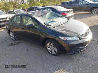 2015 Honda Civic LX with VIN 19XFB2F57FE105959, listed as a IAAI auction lot 42052627 with 89,500 mi miles and . Bid and sale history available at DreamBid. Image 1.