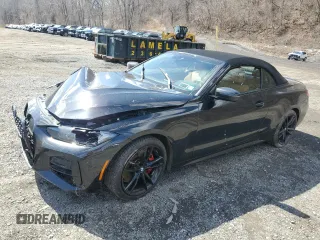 2023 BMW 4 Series M440i xDrive with VIN WBA63AT02PCL96392, listed as a Copart auction lot 50565345 with 0 mi miles and Salvage Title. Bid and sale history available at carsss.com. Image 1.