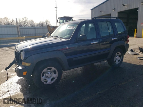 2007 Jeep Liberty Sport z VIN 1J4GL48K87W538434, wystawiony jako Copart lot #43650105 z przebiegiem 144 747 mil mil oraz Szkoda całkowita • Salvage title. Historia ofert i sprzedaży dostępna na DreamBid. Obrazek 1.