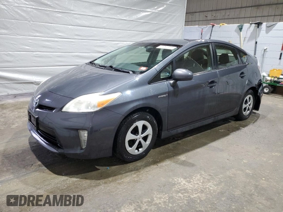 2013 Toyota Prius One with VIN JTDKN3DU1D5573393, listed as a Copart auction lot 47281815 with 166,273 mi miles and Salvage Title. Bid and sale history available at carsss.com. Image 1.