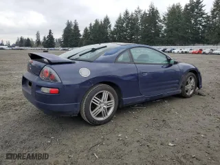 2000 Mitsubishi Eclipse GT with VIN 4A3AC54L9YE148589, listed as a Copart auction lot 42258715 with 190,346 mi miles and Salvage Title. Bid and sale history available at carsss.com. Image 3.