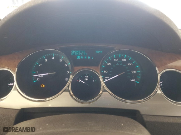 2009 Buick Enclave CXL with VIN 5GAEV23D79J193807, listed as a Copart auction lot 72084164 with 210,589 mi miles and Clean Title. Bid and sale history available at carsss.com. Image 9.