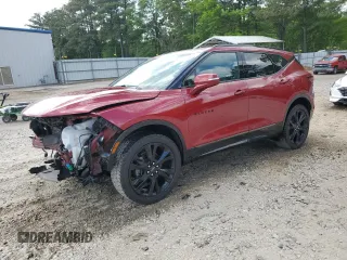 2020 Chevrolet Blazer RS z VIN 3GNKBERS7LS571641, wystawiony jako Copart lot #53965275 z przebiegiem 96 540 mil mil oraz Szkoda całkowita • Salvage title. Historia ofert i sprzedaży dostępna na DreamBid. Obrazek 1.