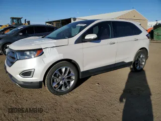 2017 Ford Edge Titanium with VIN 2FMPK4K81HBC43874, listed as a Copart auction lot 47468535 with 91,585 mi miles and Salvage Title. Bid and sale history available at carsss.com. Image 1.