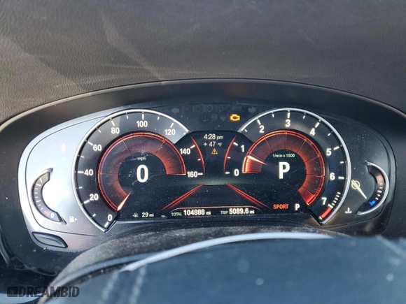 2017 BMW 5 Series 530i with VIN WBAJA5C30HWA34825, listed as a Copart auction lot 87022714 with 104,888 mi miles and Salvage Title. Bid and sale history available at carsss.com. Image 9.