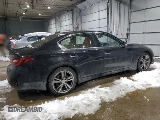 2021 Infiniti Q50 3.0t SIGNATURE EDITION with VIN JN1EV7CR2MM754805, listed as a Copart auction lot 44683285 with 36,408 mi miles and Salvage Title. Bid and sale history available at carsss.com. Image 3.