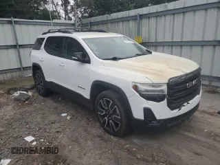 2021 GMC Acadia SLT with VIN 1GKKNML44MZ122124, listed as a Copart auction lot 86157074 with 70,376 mi miles and Salvage Title. Bid and sale history available at DreamBid. Image 4.