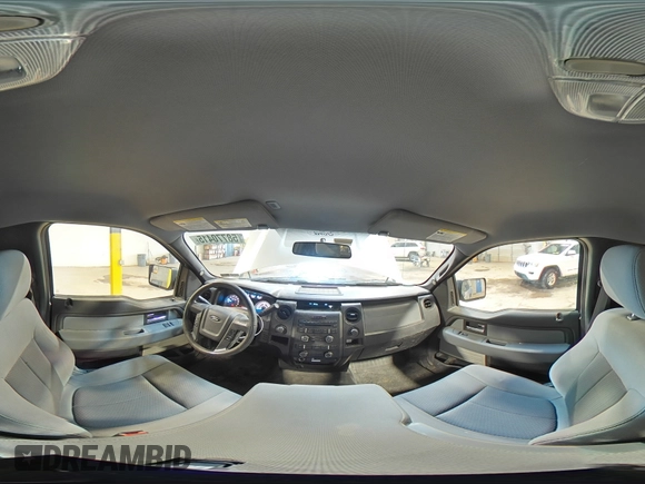 2014 Ford F-150 XL with VIN 1FTMF1EF8EFB92288, listed as a Copart auction lot 58770415 with 65,059 mi miles and Salvage title. Bid and sale history available at DreamBid. Image 14.